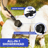Dog Washer - Portable Paw Cleaner with Bath Brush - 5L