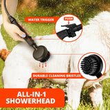 Dog Washer - Portable Paw Cleaner with Bath Brush - 5L