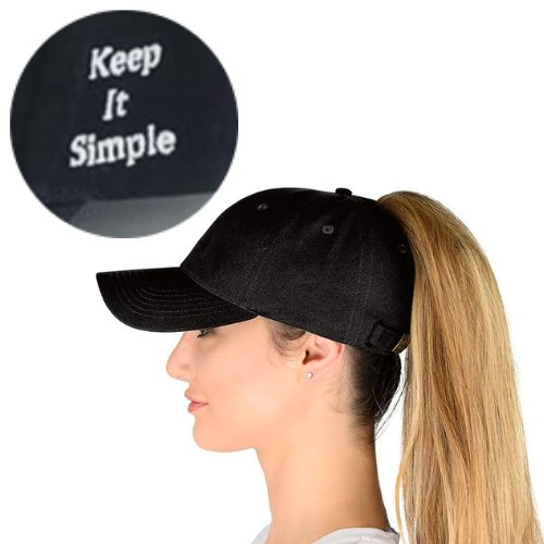Ponytail Hat -  Keep It Simple