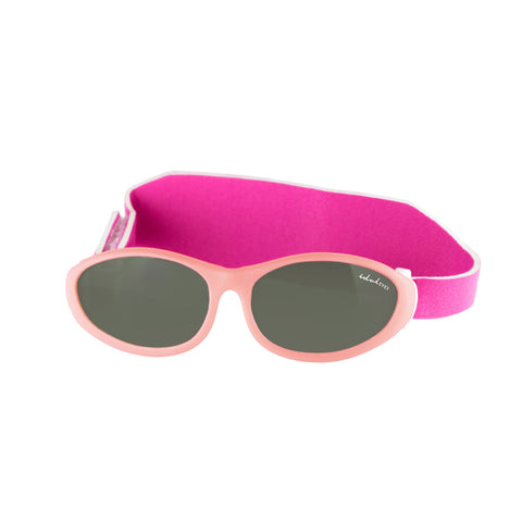 Idol Eyes Baby Sunglasses | Baby Pink Toddler Sunglasses with Wrap and Case