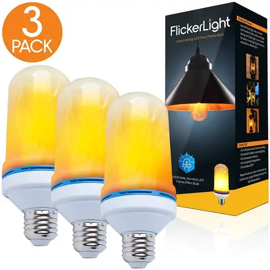 LED Flame Bulb 3pk