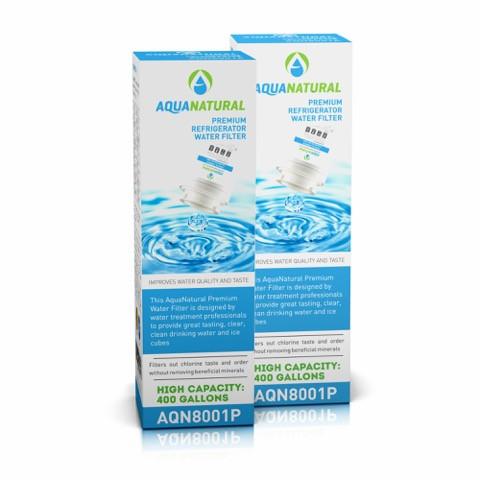 AQN8001P Refrigerator Water Filter Compatible with Maytag UKF-8001 - 2 Packs Livin' Well 