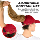 Ponytail Hat - Red